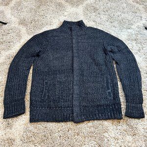 Banana Republic Men's Zipper Sweater Medium Black